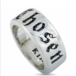 King Baby “Chosen” solid sterling silver ring.